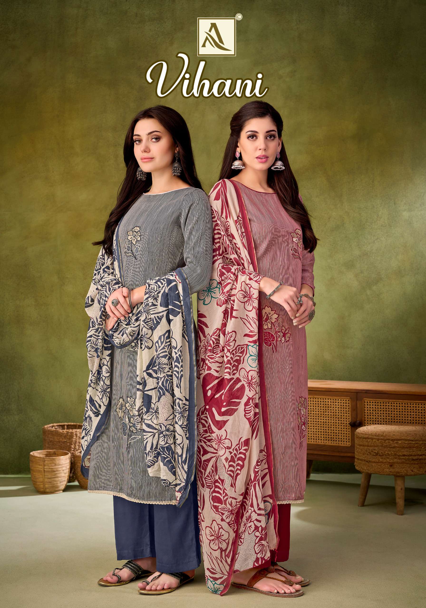 vihani by alok suits colors series pure jam with embroidery exclusive designer salwar kameez best online price surat