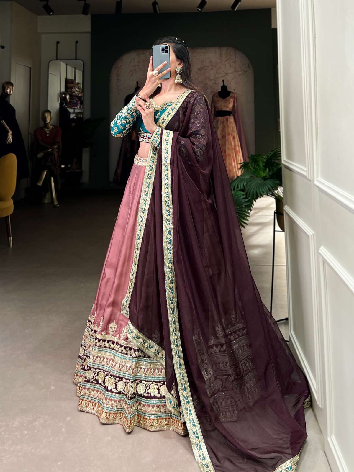 1425 by lnb latest designer wedding wear lehenga best online price surat