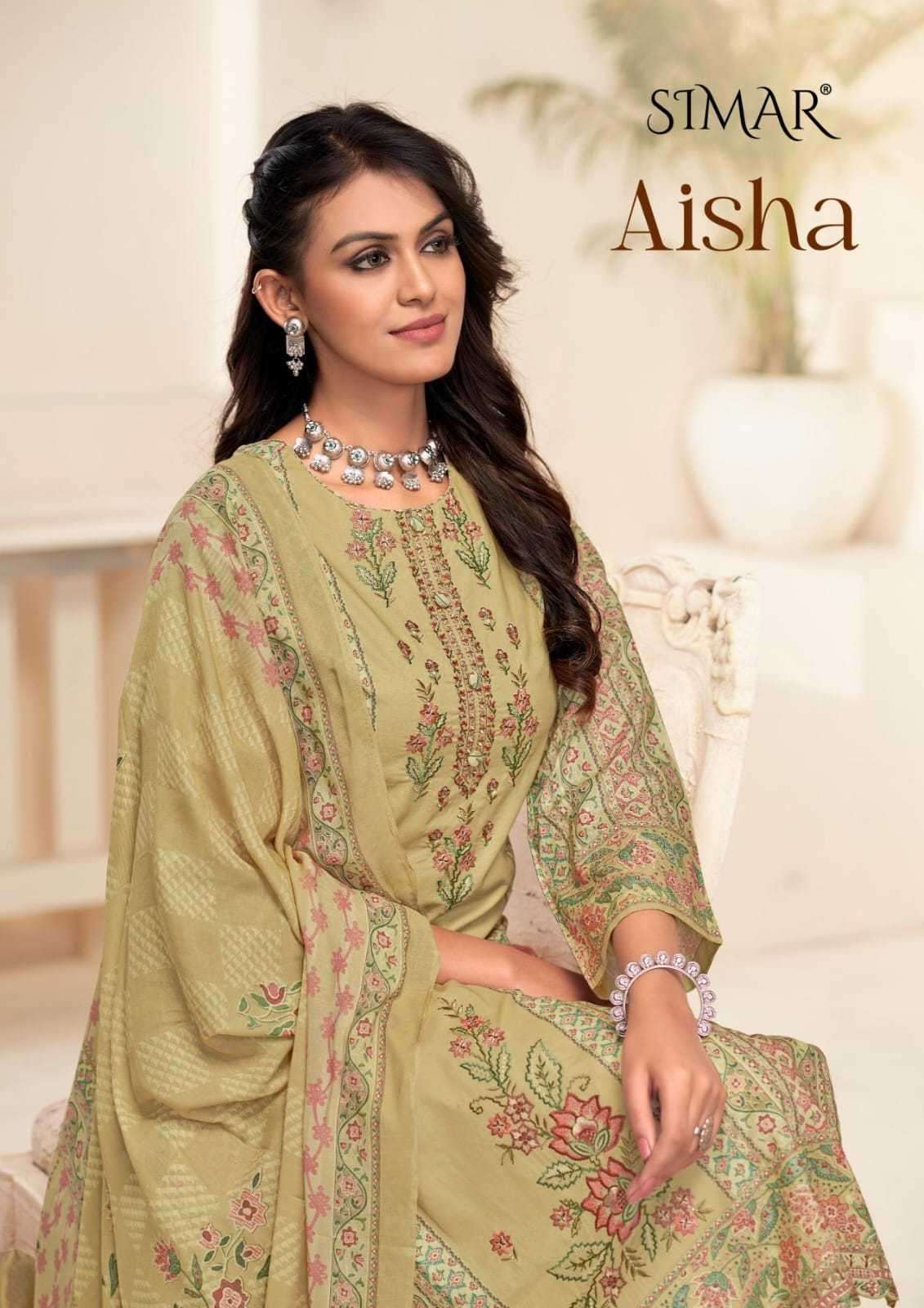 aisha by simar colors exclusive designer unstitched casual wear salwar kameez best online price surat