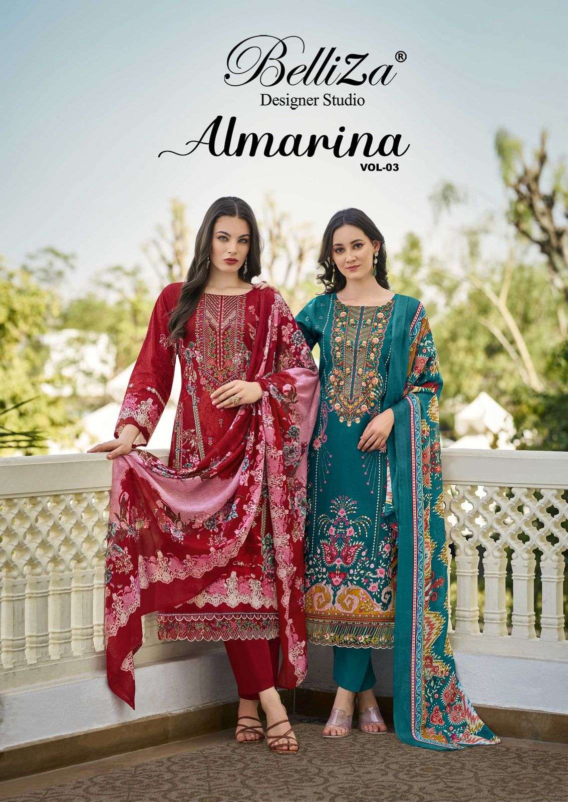 almarina vol 3 by belliza  latest designer festival wear salwar kameez buy online surat