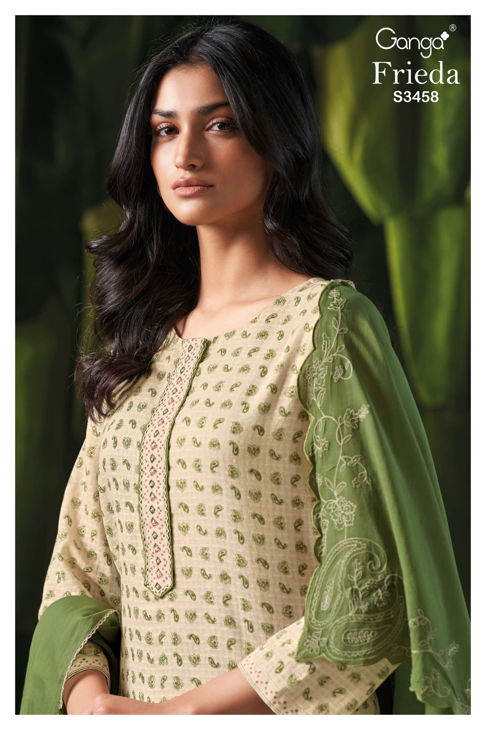 frieda 3458 by ganga exclusive designer cotton salwar kameez for summer wear online surat