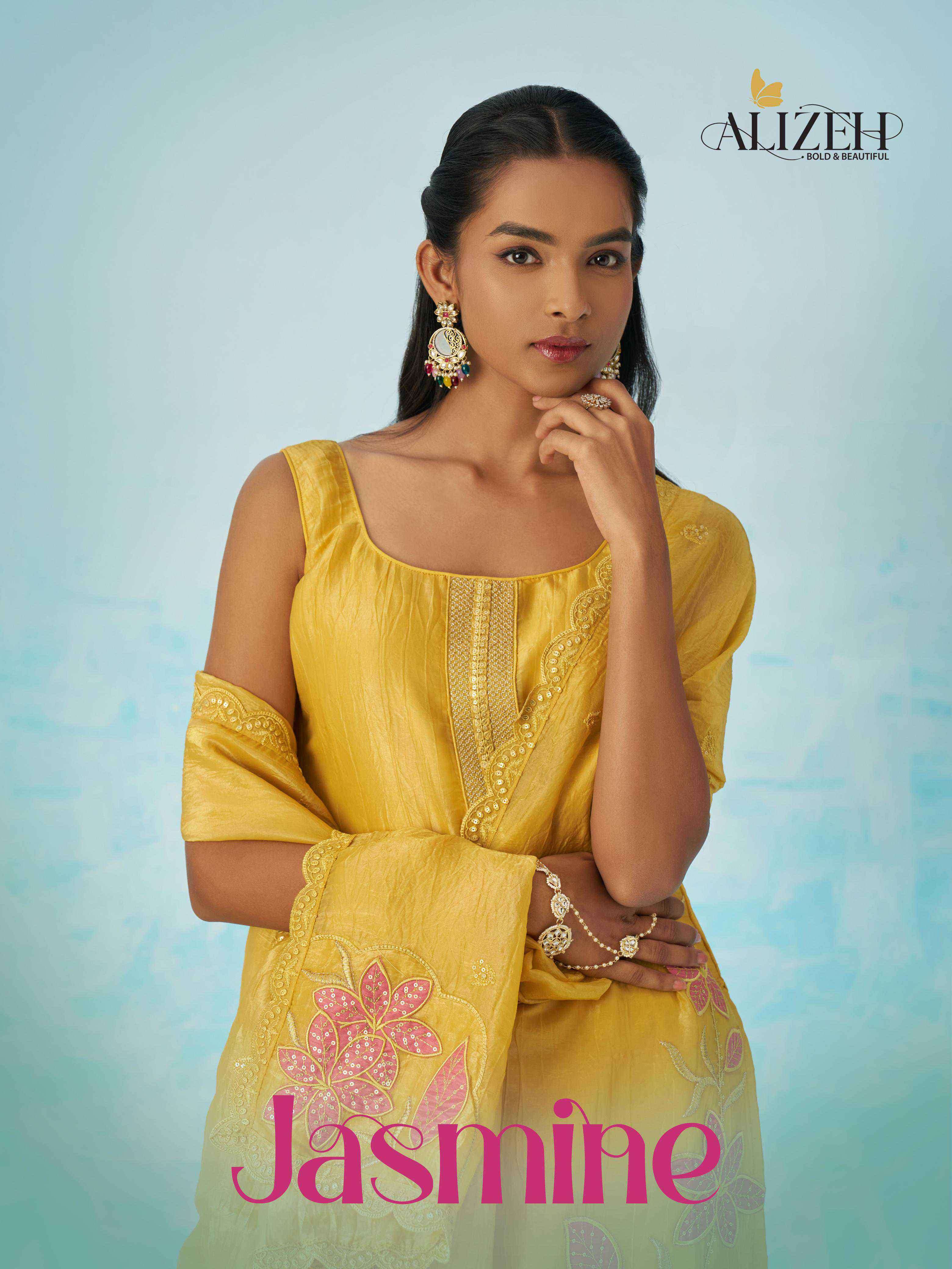 jasmine by alizeh 8016-8018 series stylish designer special occasions wear readymade kurti online surat