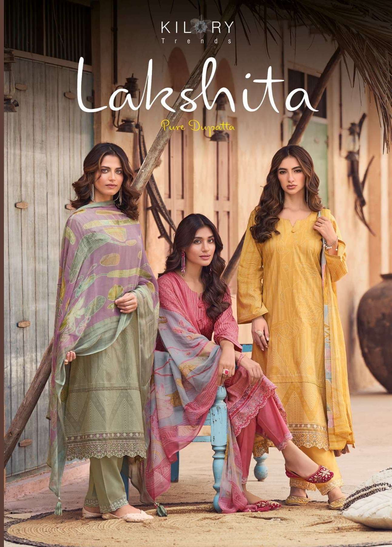 lakshita by kilory trends 1611-1616 series lawn cotton with embroidered ready to unstitched party wear salwar kameez best online price surat