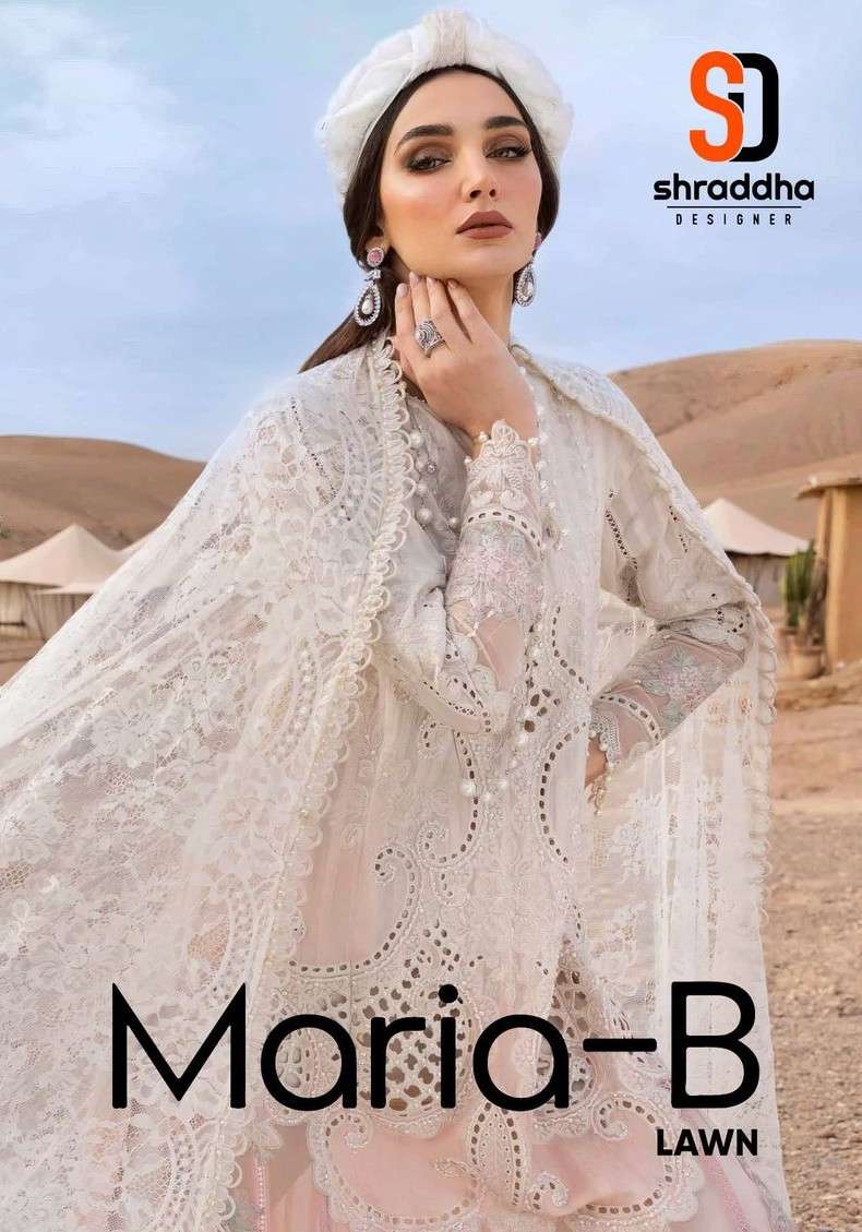 maria b lawn by sharddha exclusive embroidery Best salwar kameez for wedding and festive occasions online best price surat