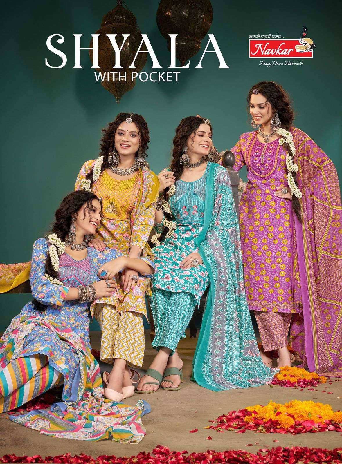 shyala vol 1 by navkar colors latest designer casual wear readymade salwar kameez online surat