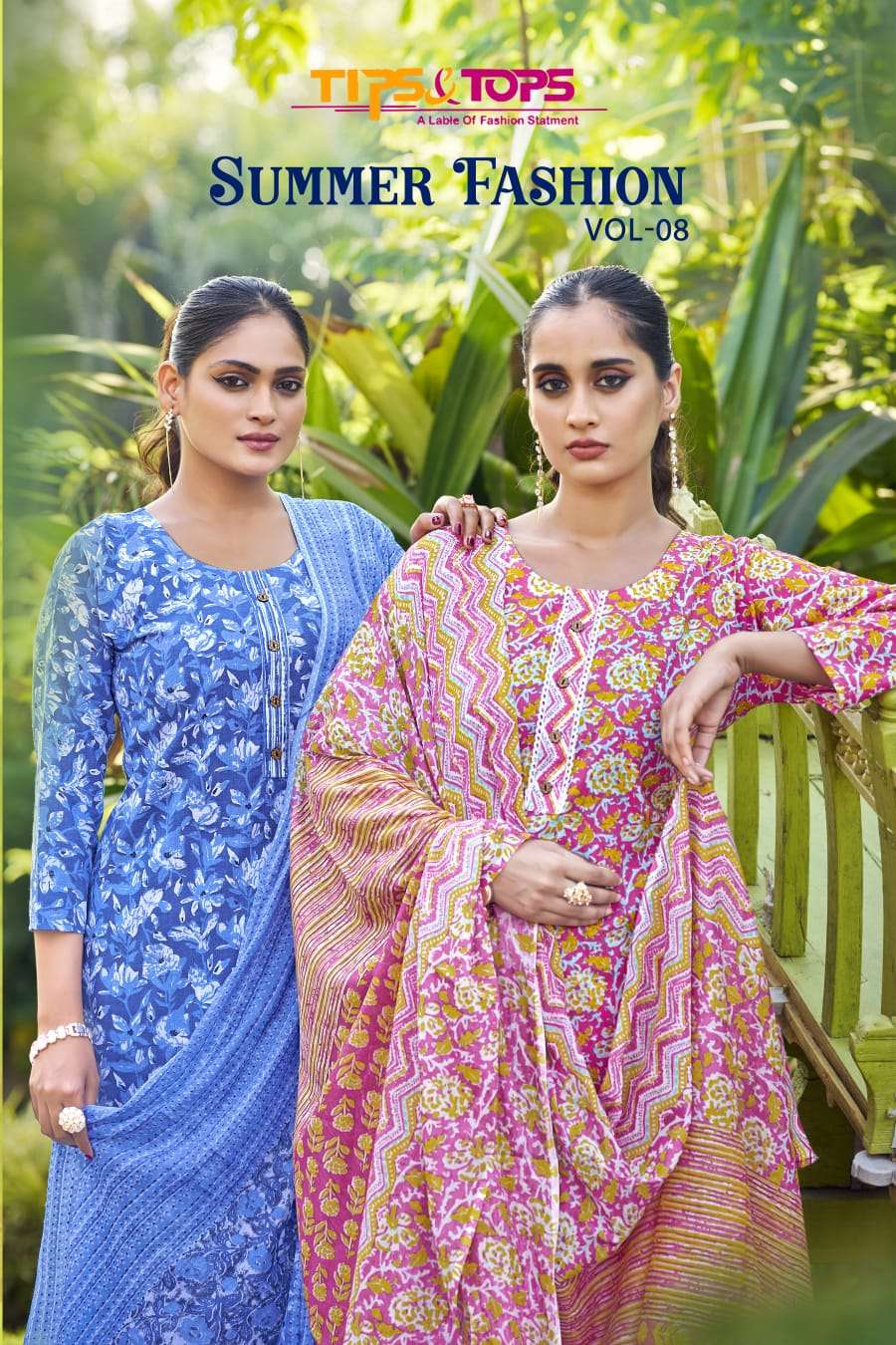summer fashion vol 8 by tips and tops 1001-1006 series designer readymade daily wear salwar kameez best online price surat
