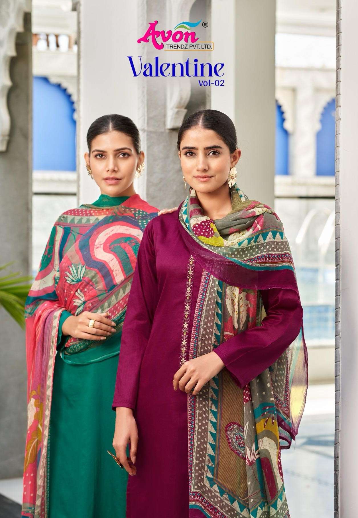 valentine vol 2 by avon colors designer Latest Salwar Kameez Collection online surat