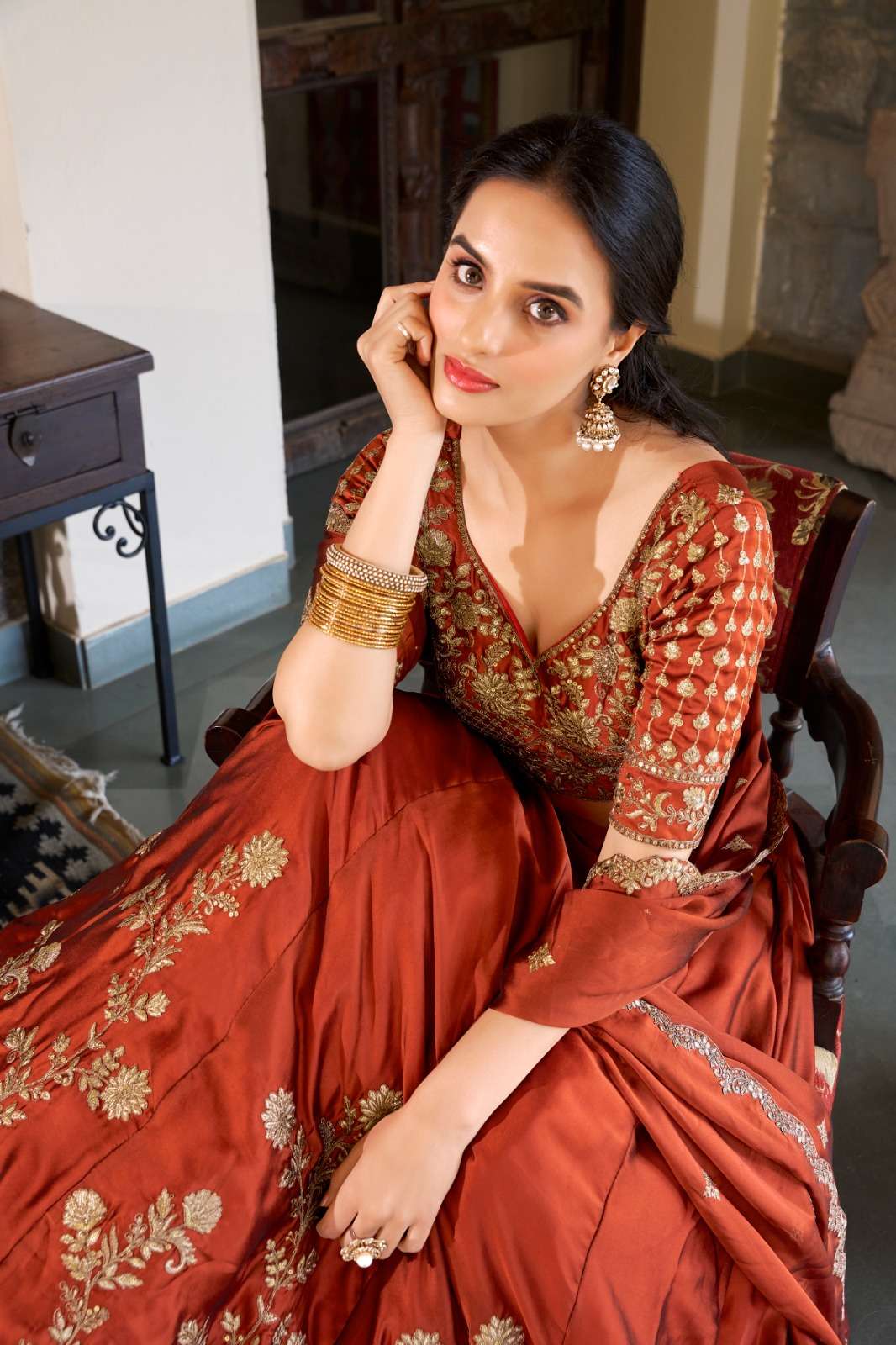 1427 by lnb thread embroidered designer wedding special lehenga collection online surat