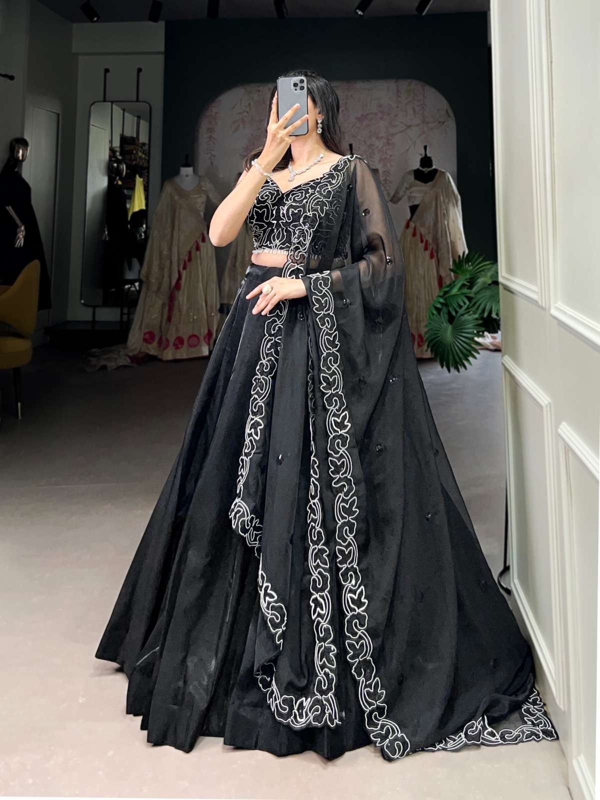 1428 by lnb navratri special wear semi stitched lehenga best online price surat