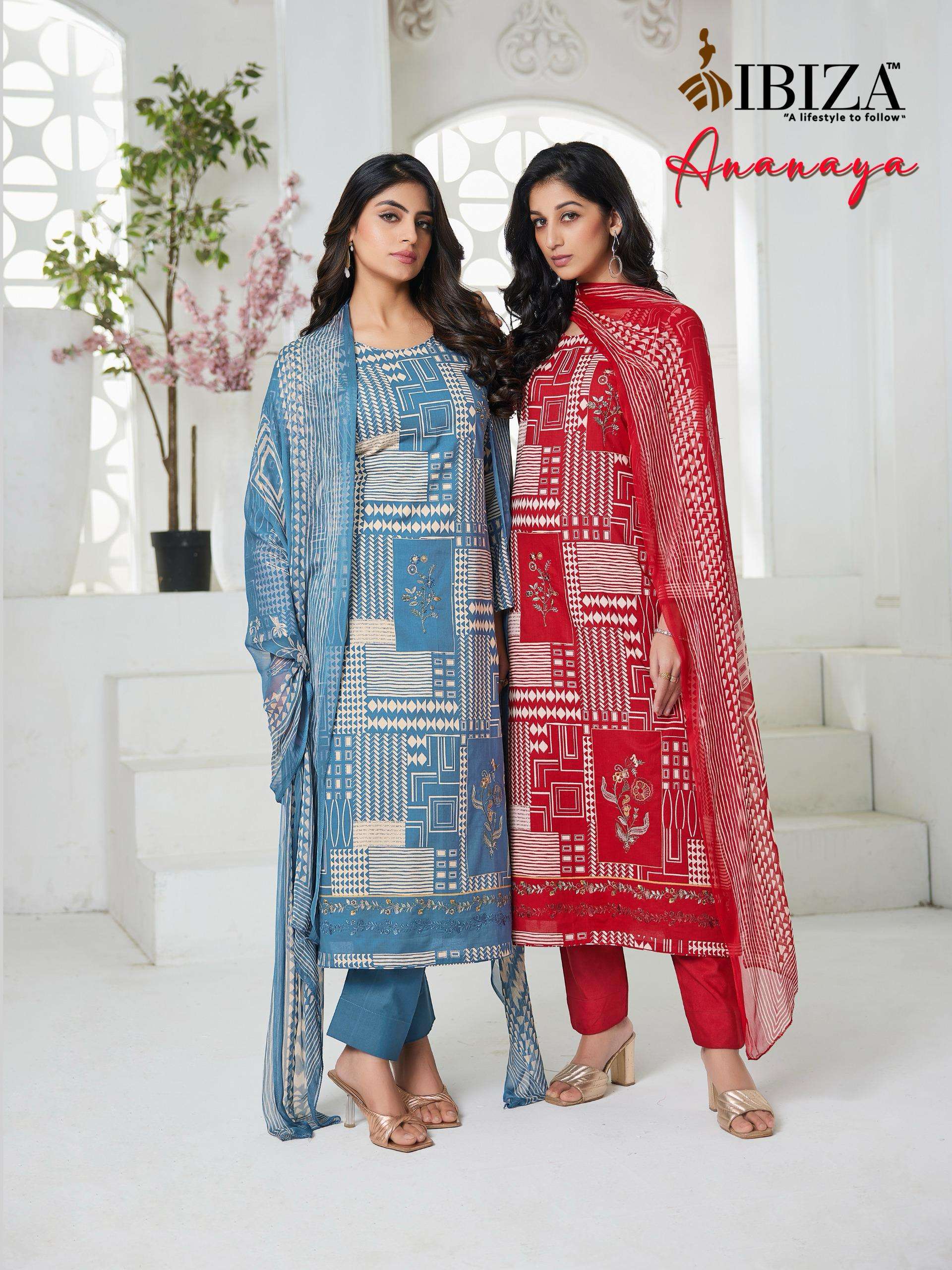 ananaya by ibiza lifestyle15784-15787 series exclusive designer casual wear cotton salwar suit supplier surat