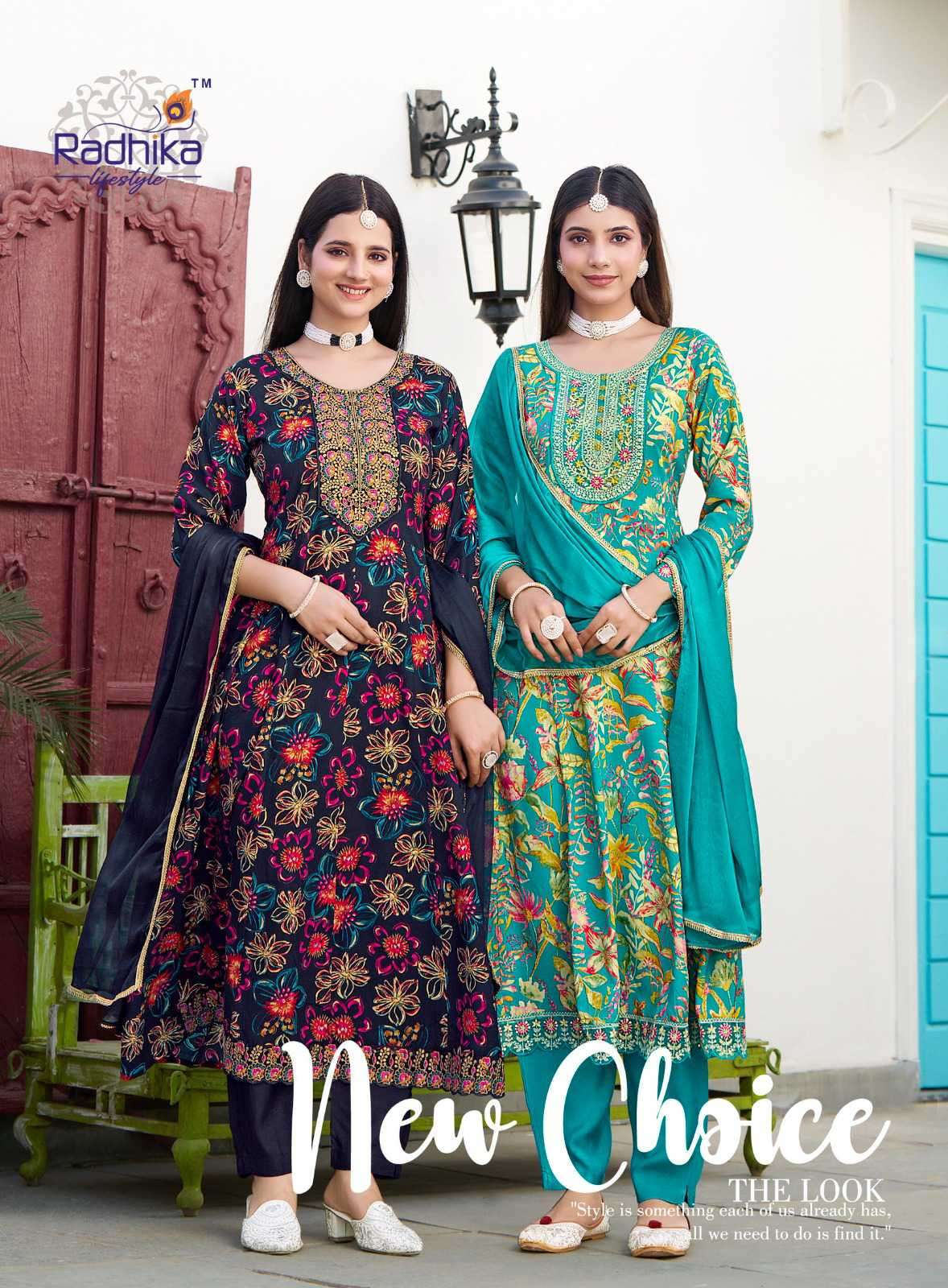 anarkali vol 6 by radhika latest designer party wear readymade anarkali style salwar kameez online surat