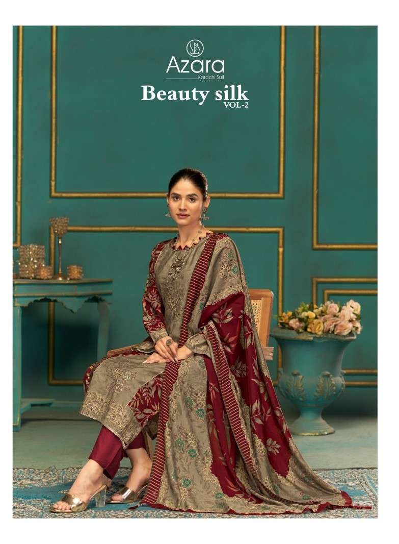 beauty silk vol 2 by azara 61001-61004 series exclusive designer party wear salwar kameez online surat