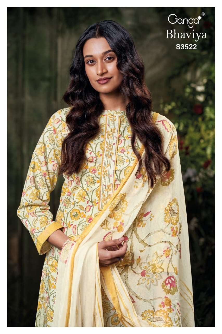 bhaviya 3522 by ganga summer wear cotton salwar kameez best online price surat