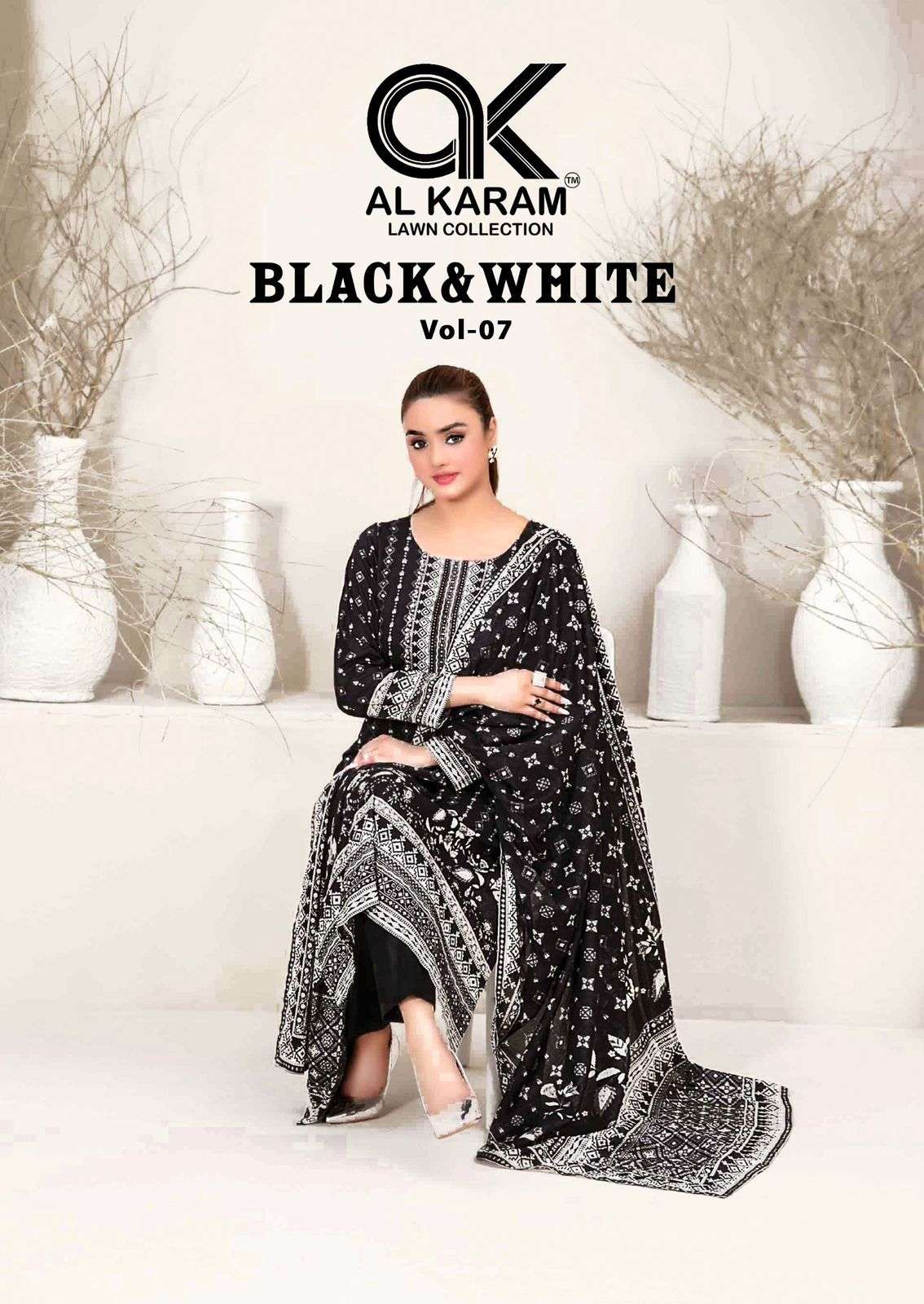 black and white vol 7 by al karan exclusive designer party wear salwar kameez online surat