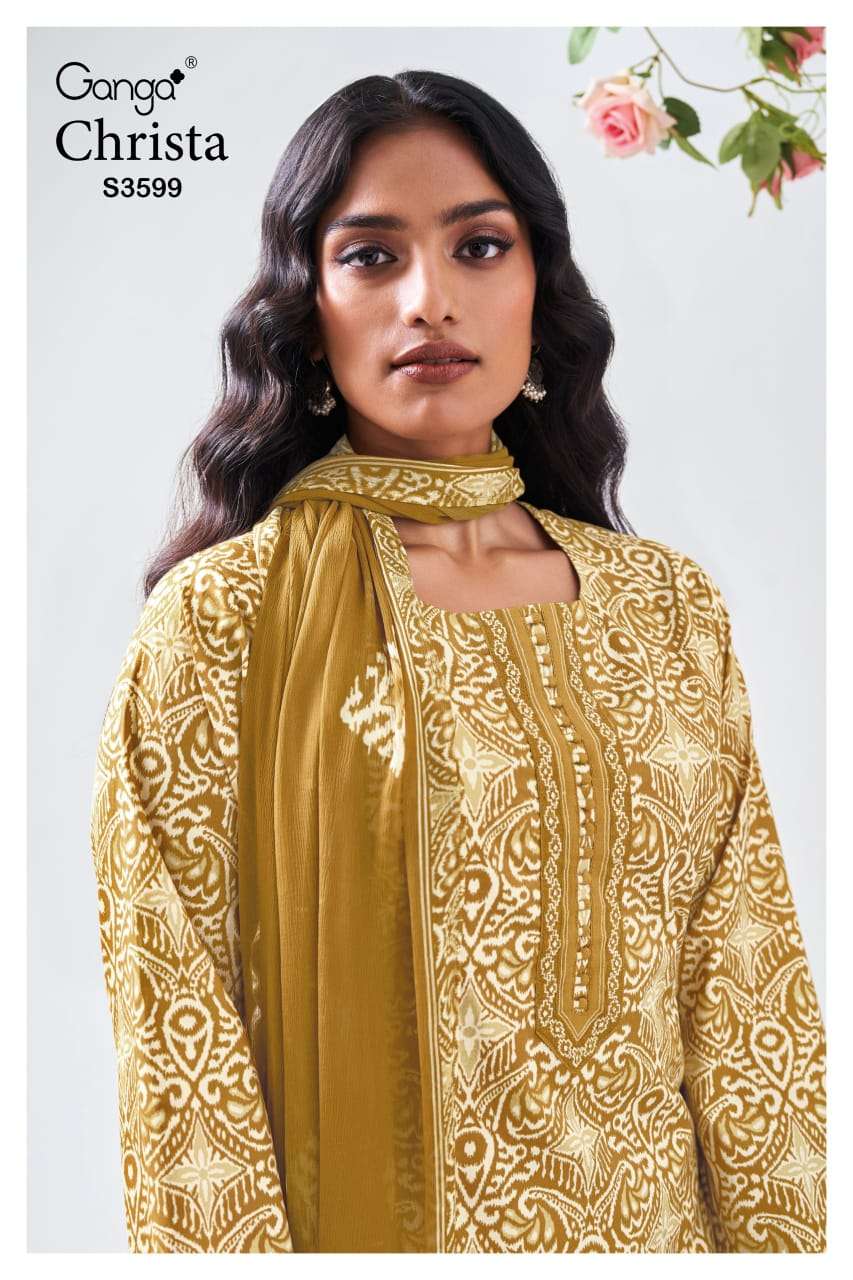 christa 3599 by ganga 0latest designer ready to casual wear cotton salwar kameez online surat