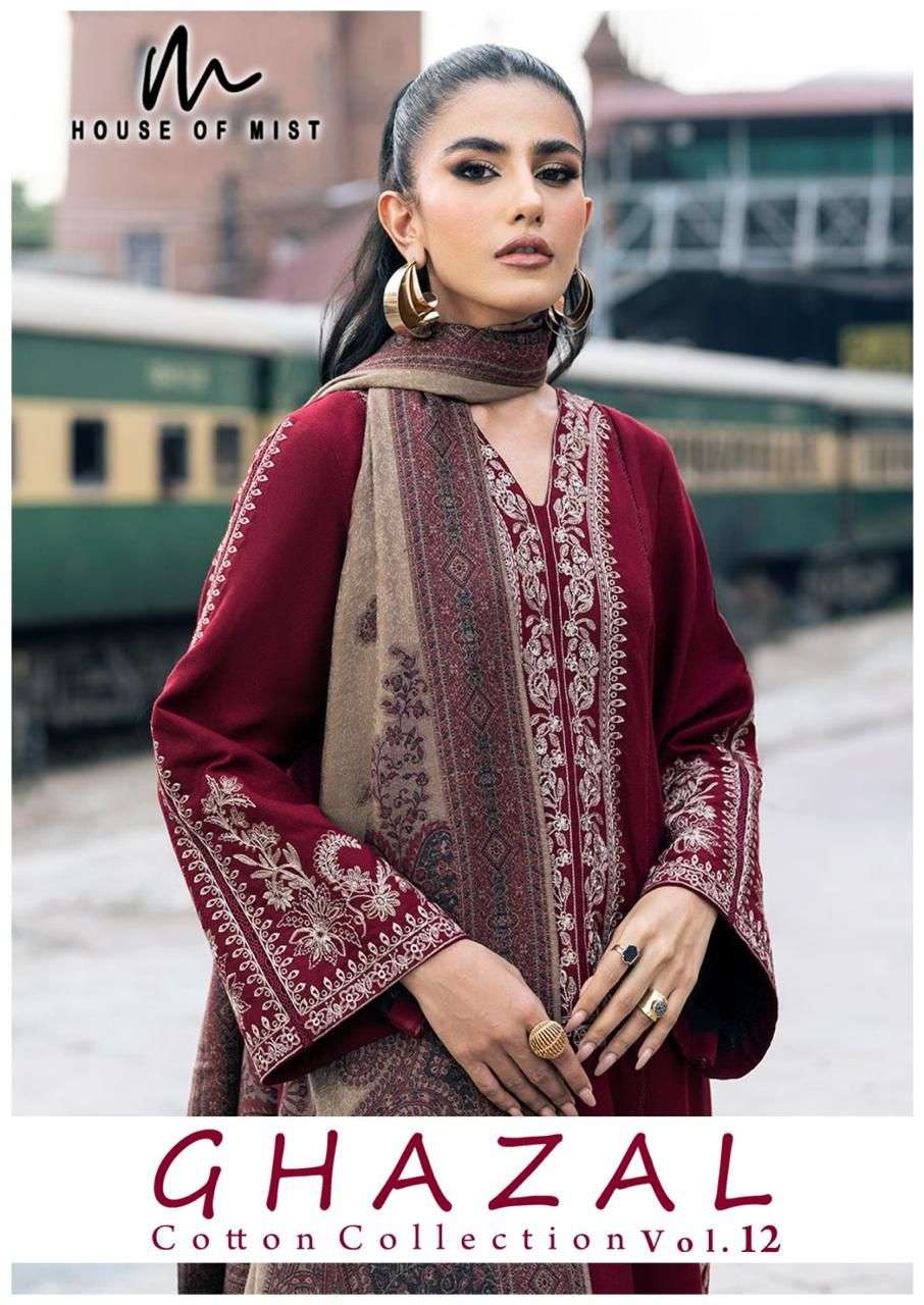  cotton collection vol 12 by house of mist 111-116 series latest designer cotton salwar kameez online surat