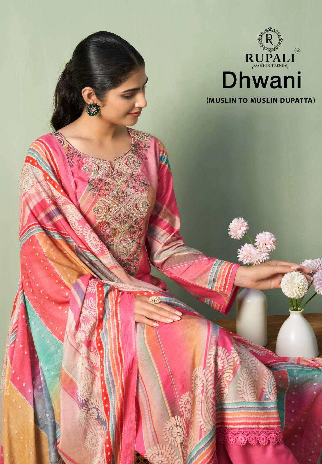 dhwani by rupali fashion 1801-1804 series embroidered designer parry wear salwar kameez online surat