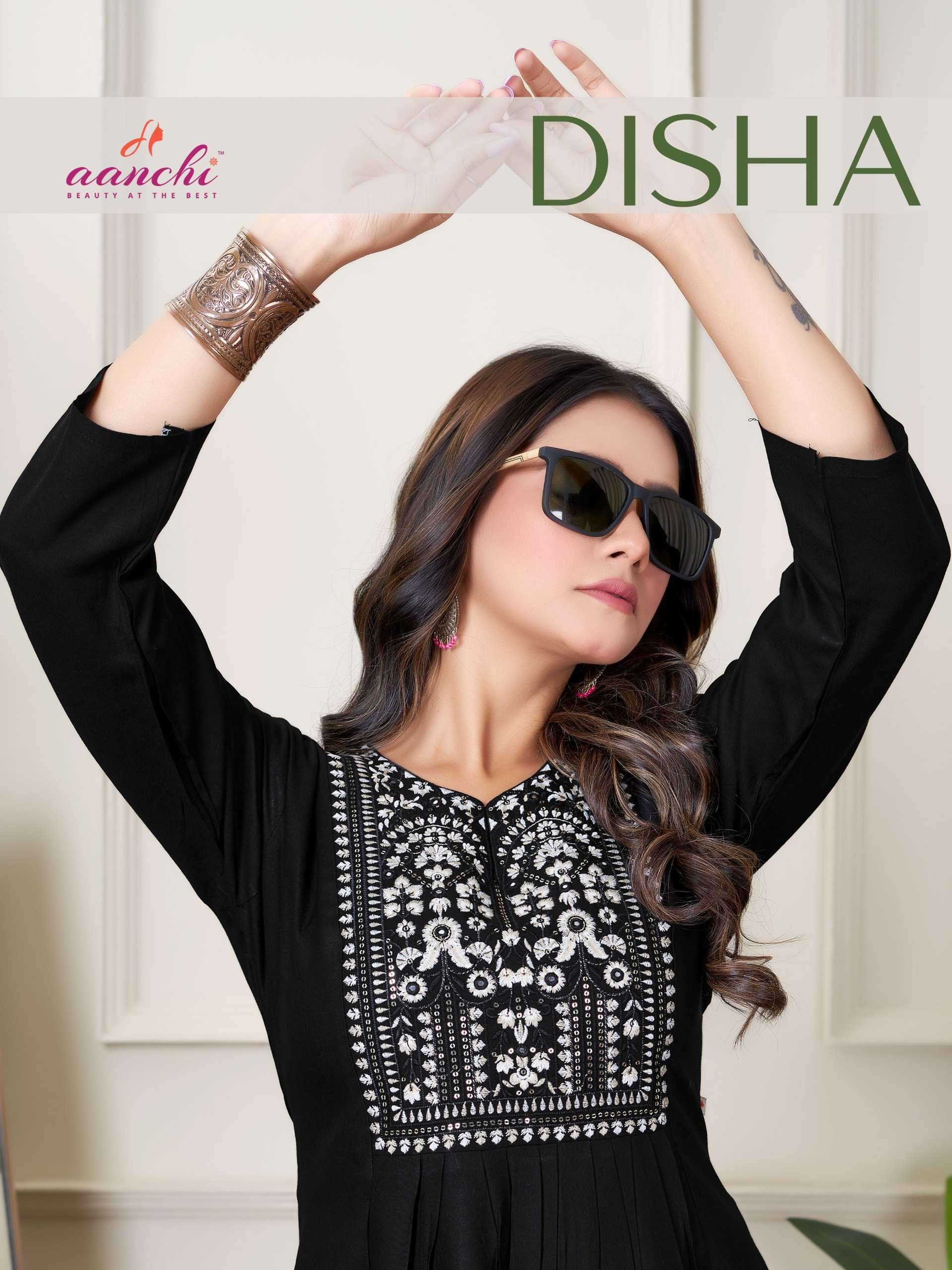 disha by aanchi colors summer wear rayon short top wholesale dealer surat