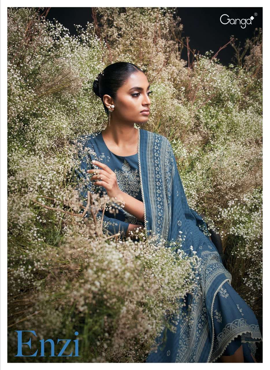 enzi by ganga latest designer cotton summer wear salwar kameez buy online surat
