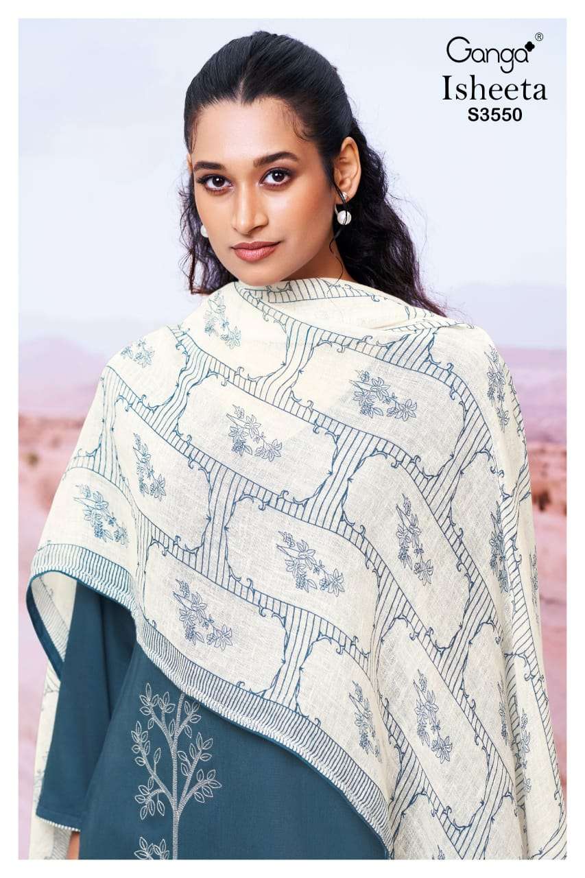 isheeta 3550 by ganga latest designer casual wear salwar kameez online surat