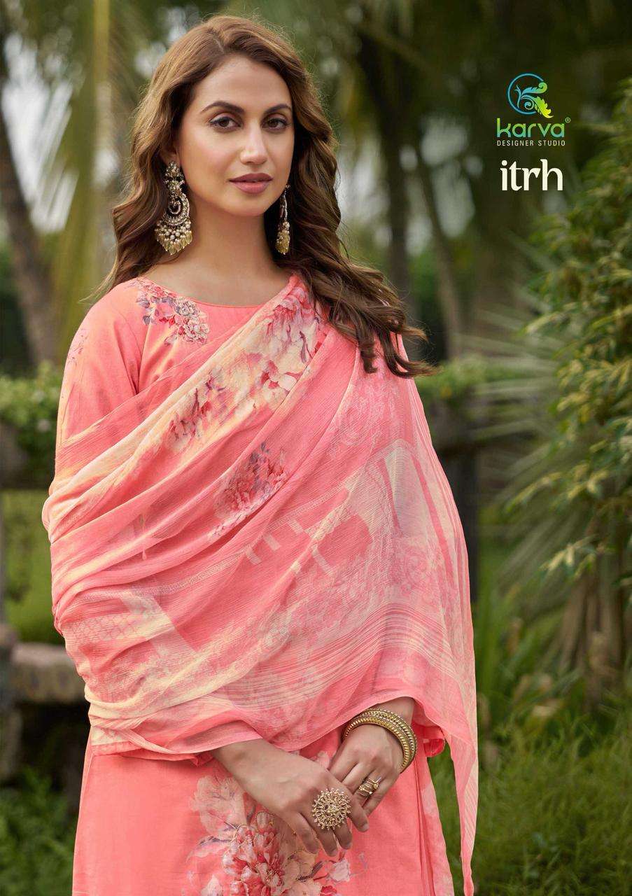itrh by karva fancy handwork designer casual wear salwar kameez online surat