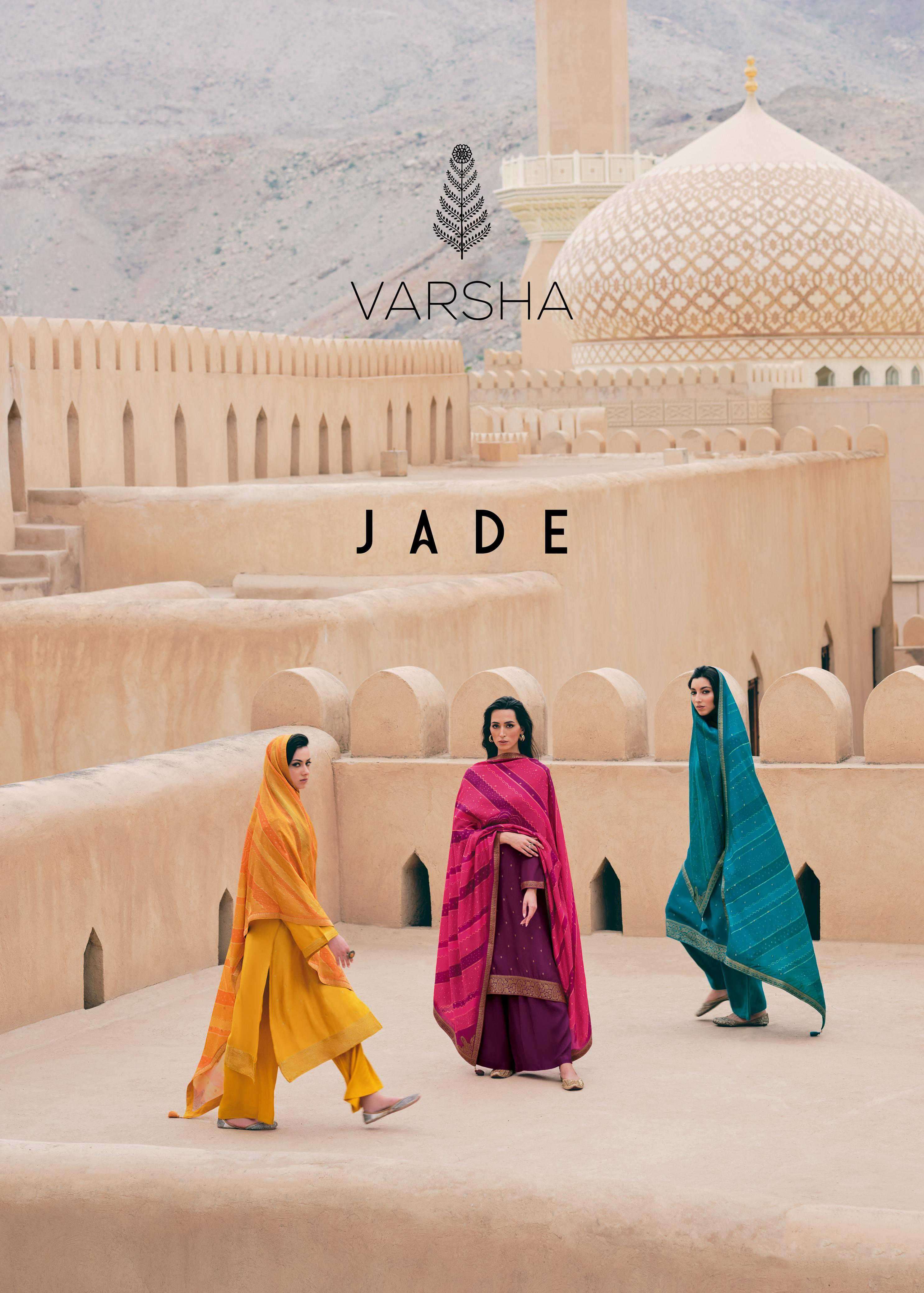 jade by varshaa exclusive embroidered casual wear salwar kameez online surat