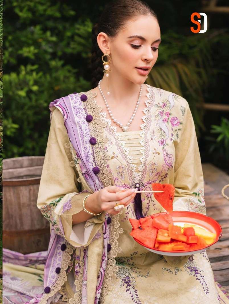 jade urbane vol-1 by shraddha designer 1001-1004 series lawn cotton pakistani patch work salwar kameez supplier surat