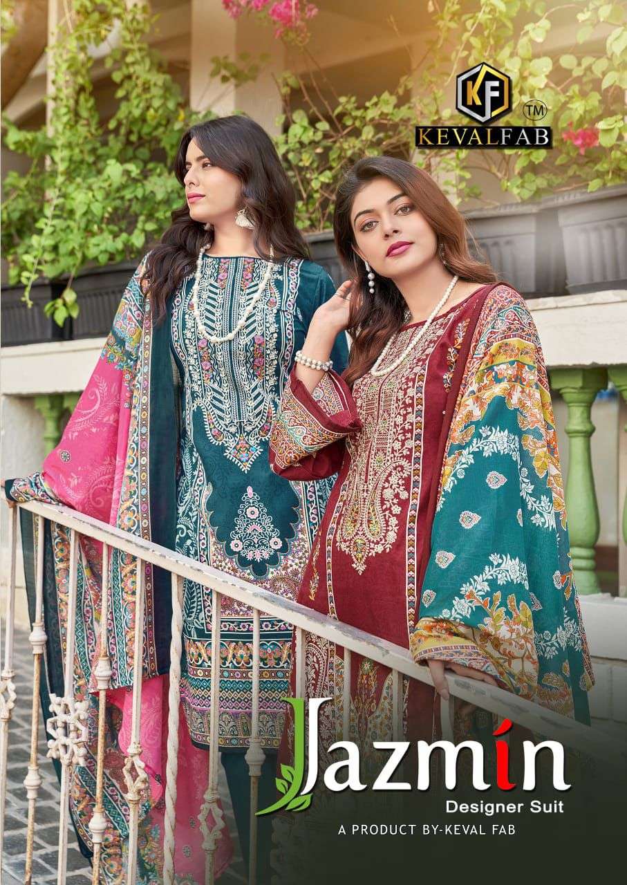 jazmin by keval fab exclusive latest designer casual wear unstitched salwar kameez online surat