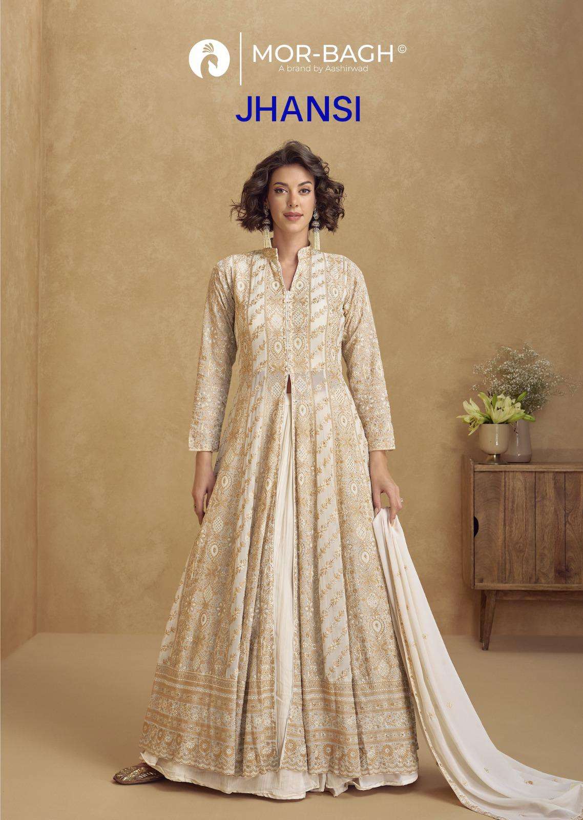 jhasi by aashirwad creation 10363-10365 series exclusive designer embroidered wedding wear collection surst