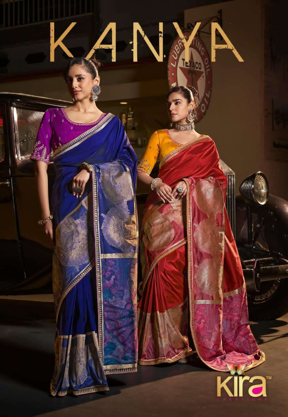 kanya by kira 7301-7305 series latest designer stylish party wear saree buy online surat