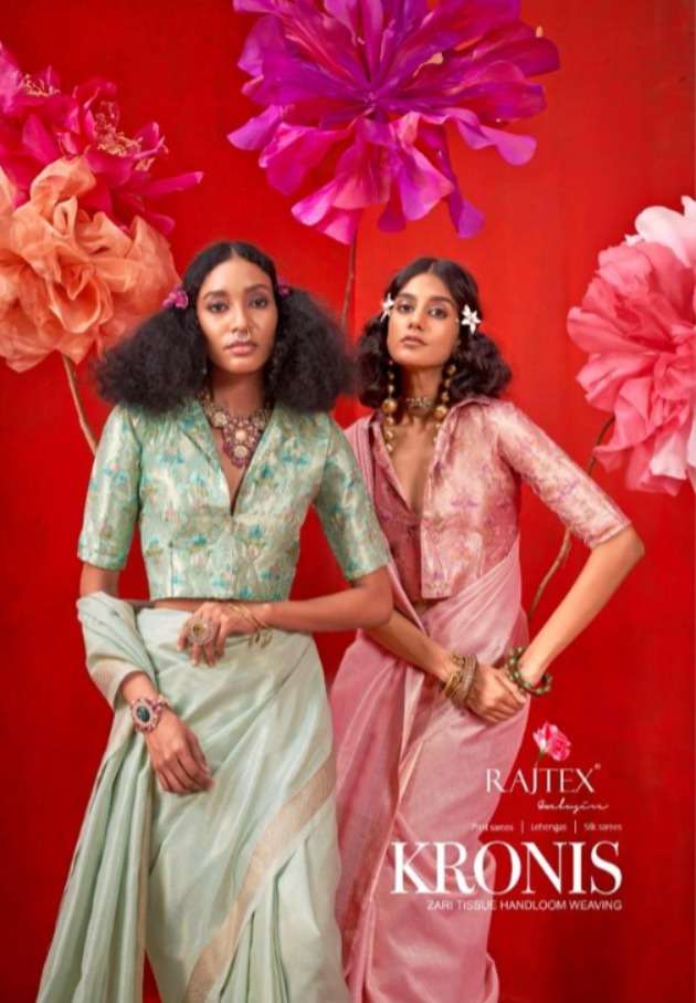kronis by rajtesx  411001 To 411006 series latest designer tissue silk party wear saree online surat