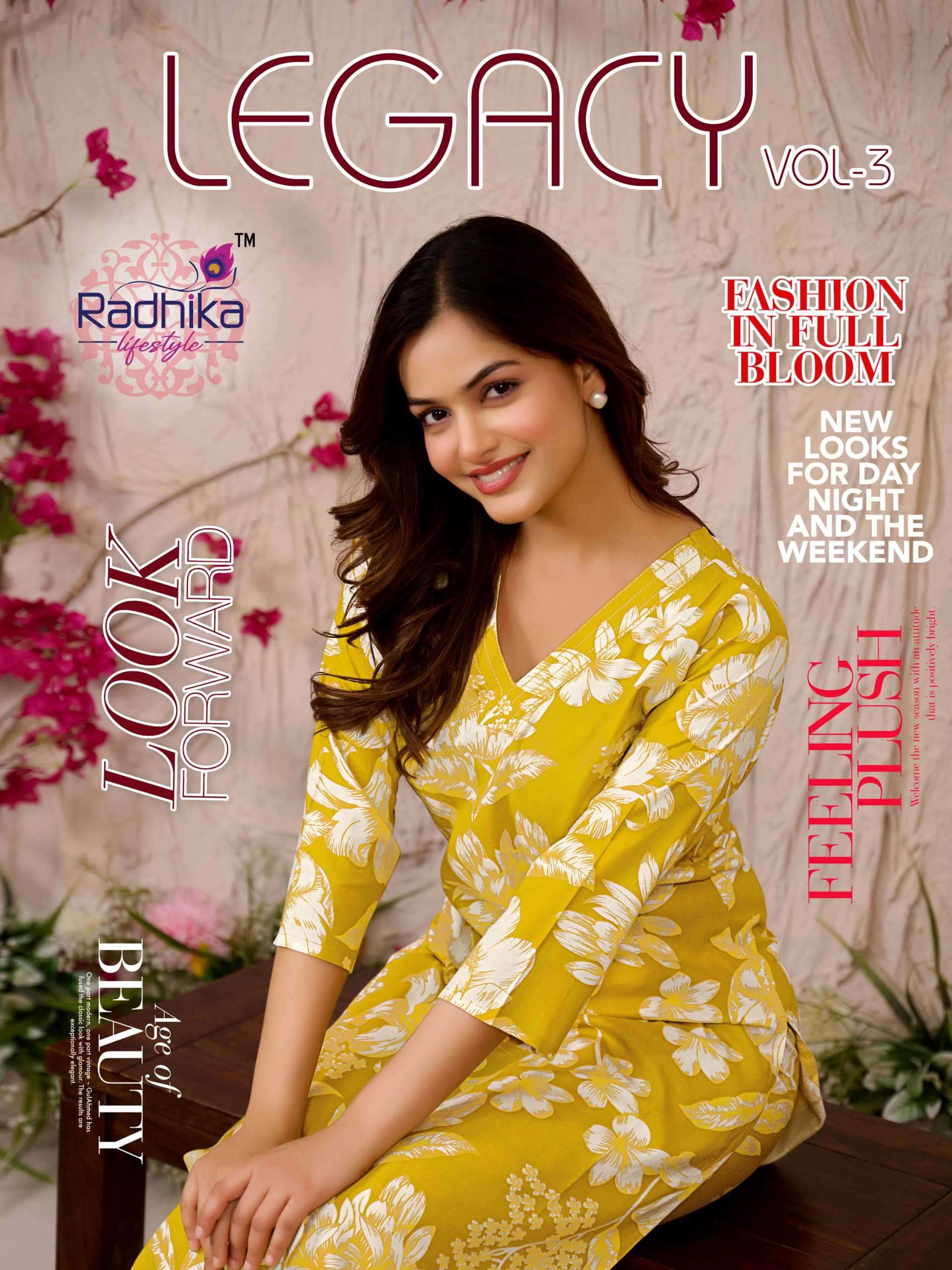 legacy vol 3 by radhika lifestyle 3001-3006 series exclusive rayon printed summer daily wear readymade cord set online surat