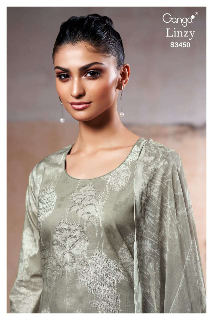  linzy 3450 by ganga embroidered parry wear salwar kameez buy best online price surat
