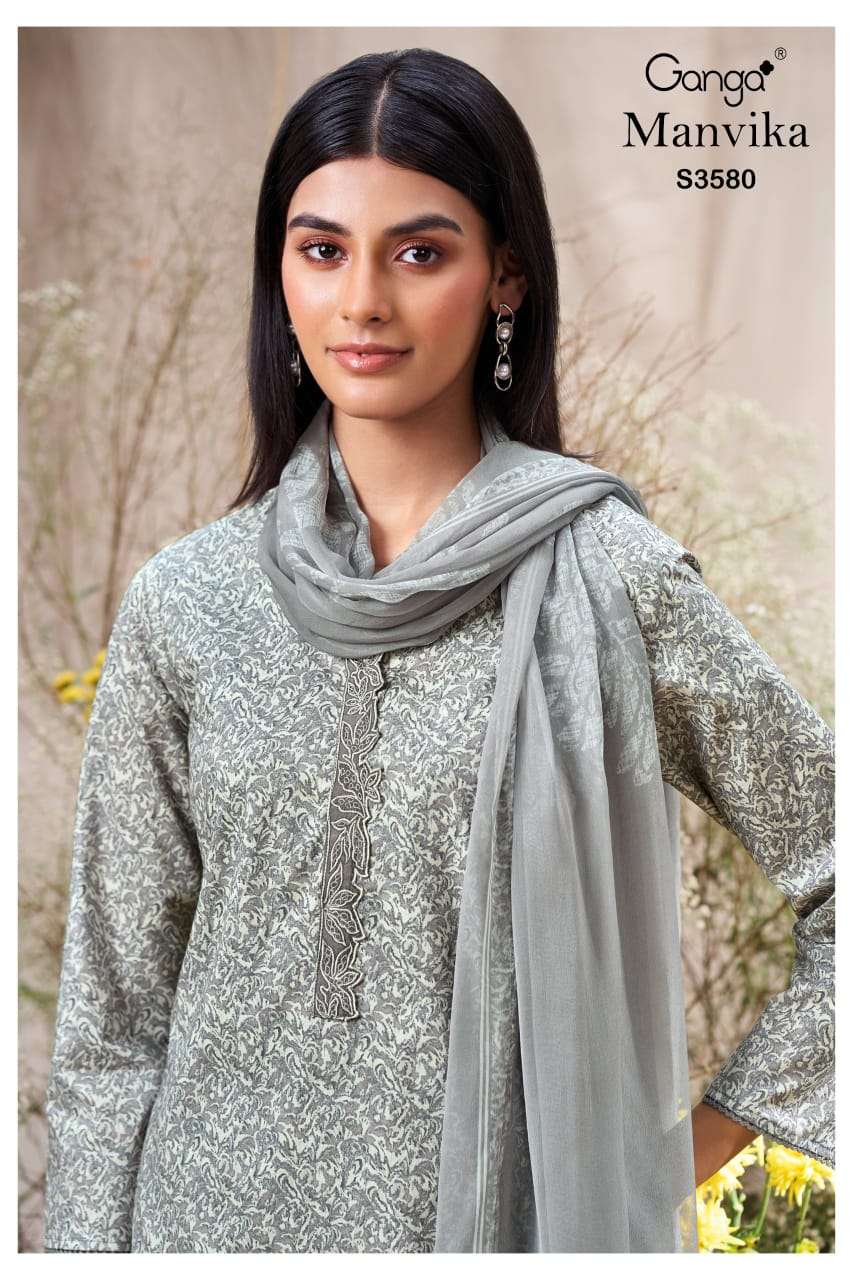 manvika 3580 by ganga ready to part wear unstitch salwar kameez online surat