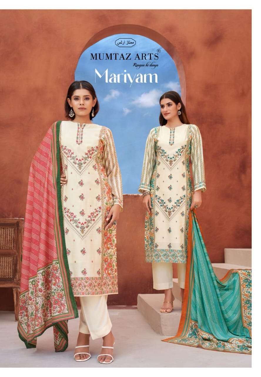 mariyam by mumtaz arts 1501-1504 series exclusive designer ready to unstitched casual wear salwar kameez online surat