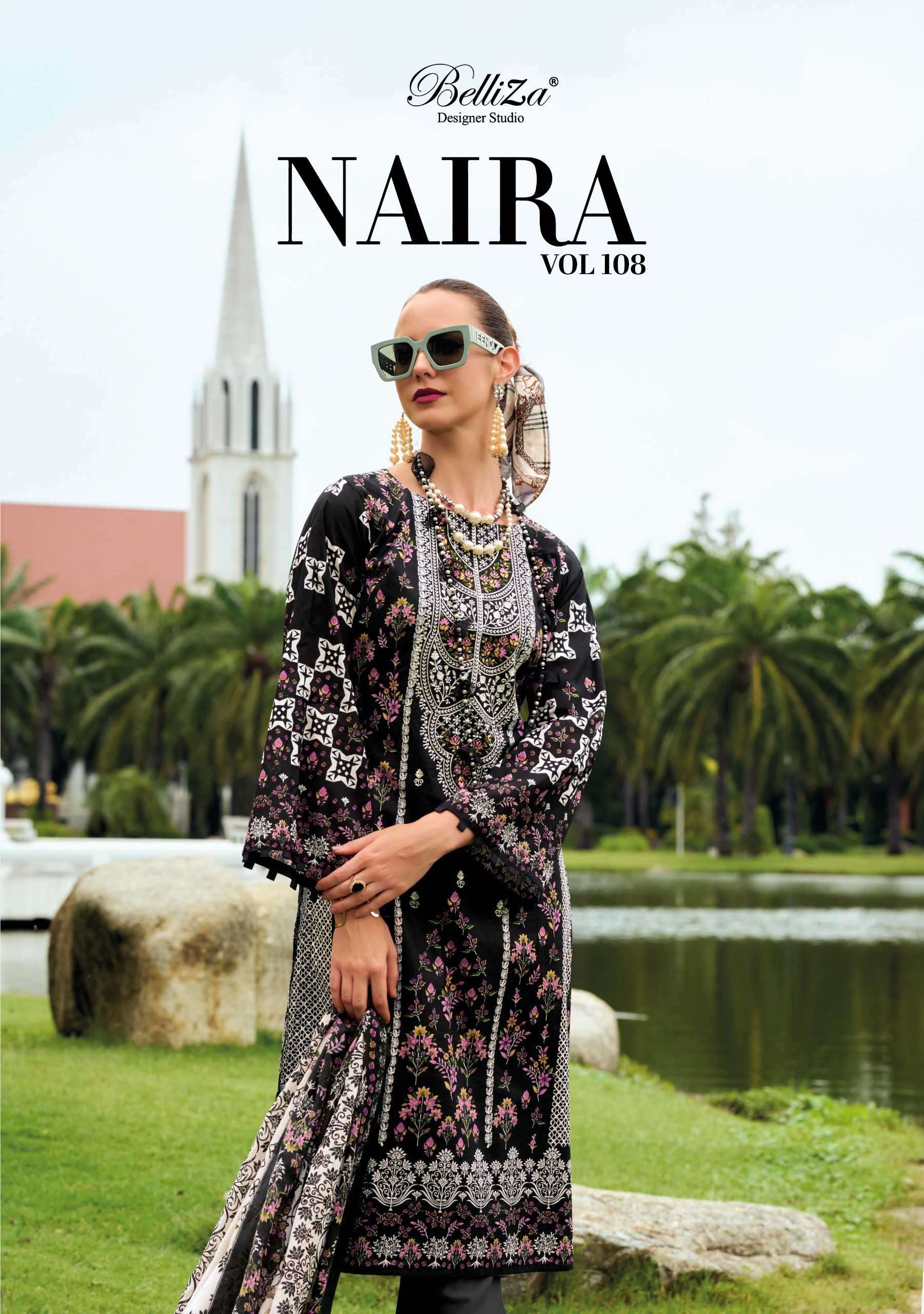 naira vol 108 by belliza stylish party wear unstitched salwar kameez online surat