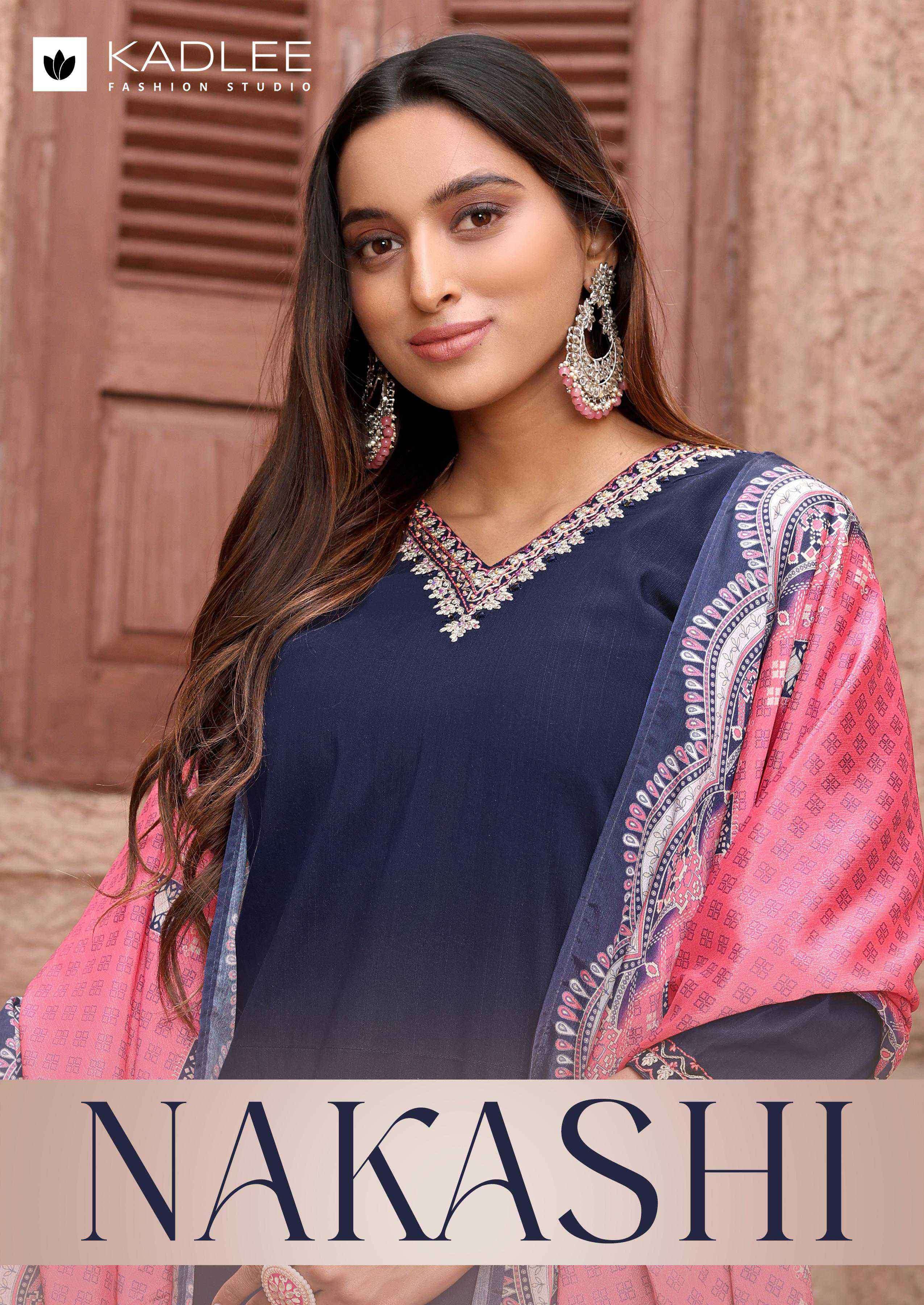 Nakashi by kadlee 4001-4004 series exclusive designer casual wear readymade salwar kameez online surat