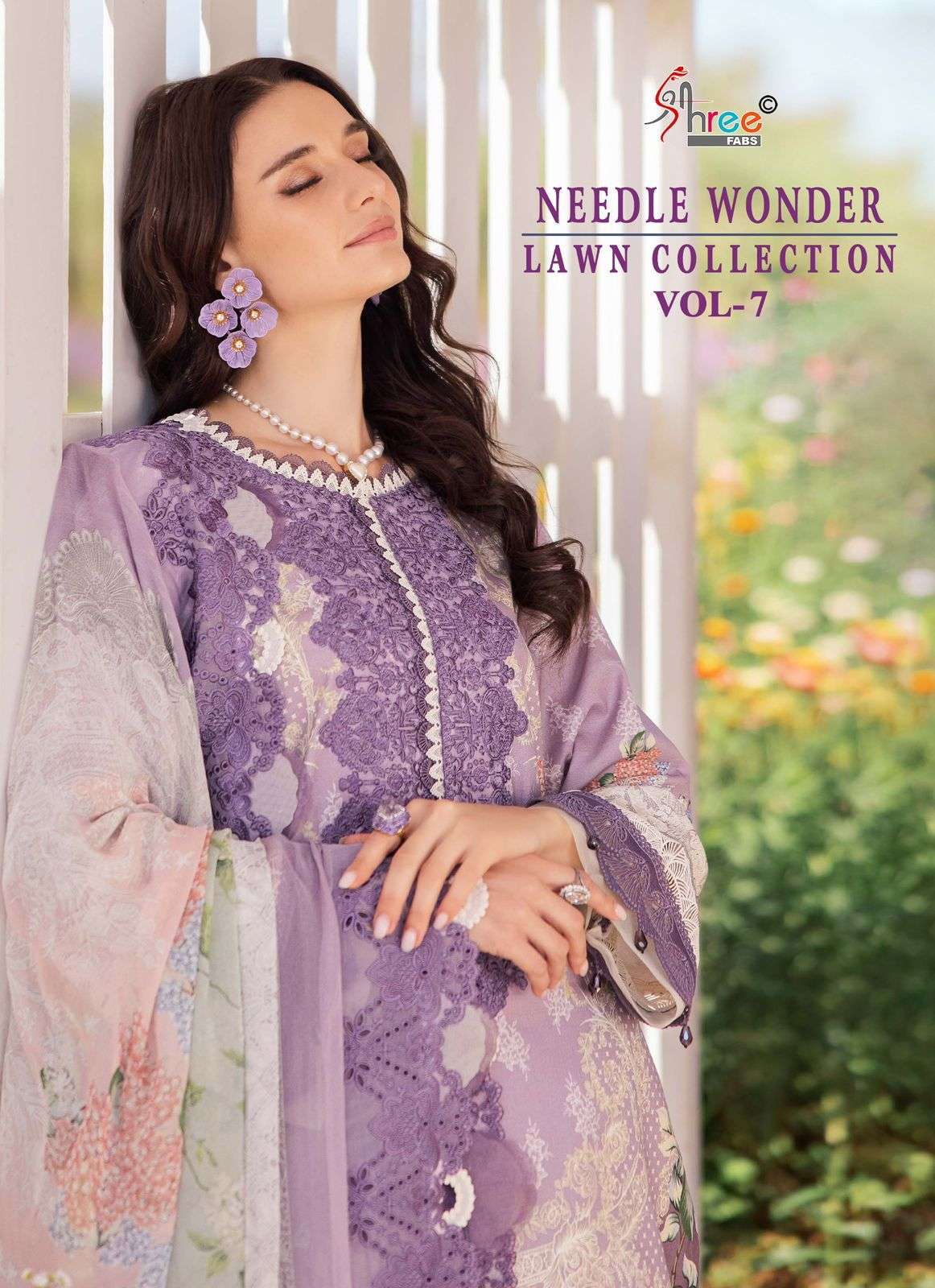 needle wonder lawn collection vol 7 by shree fabs exclusive designer cotton summer wear salwar kameez online surat