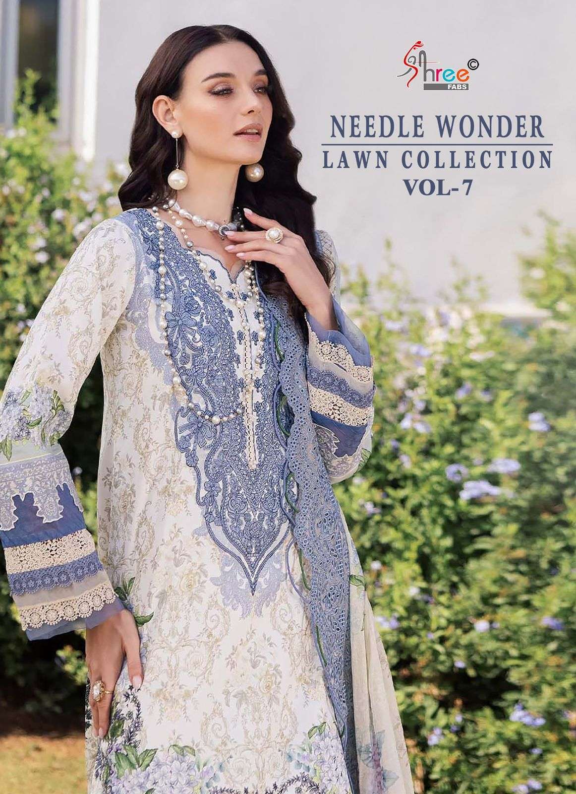 needle wonder lawn collection vol 7 by shree fabs latest designer cotton summer wear salwar kameez buy online surat
