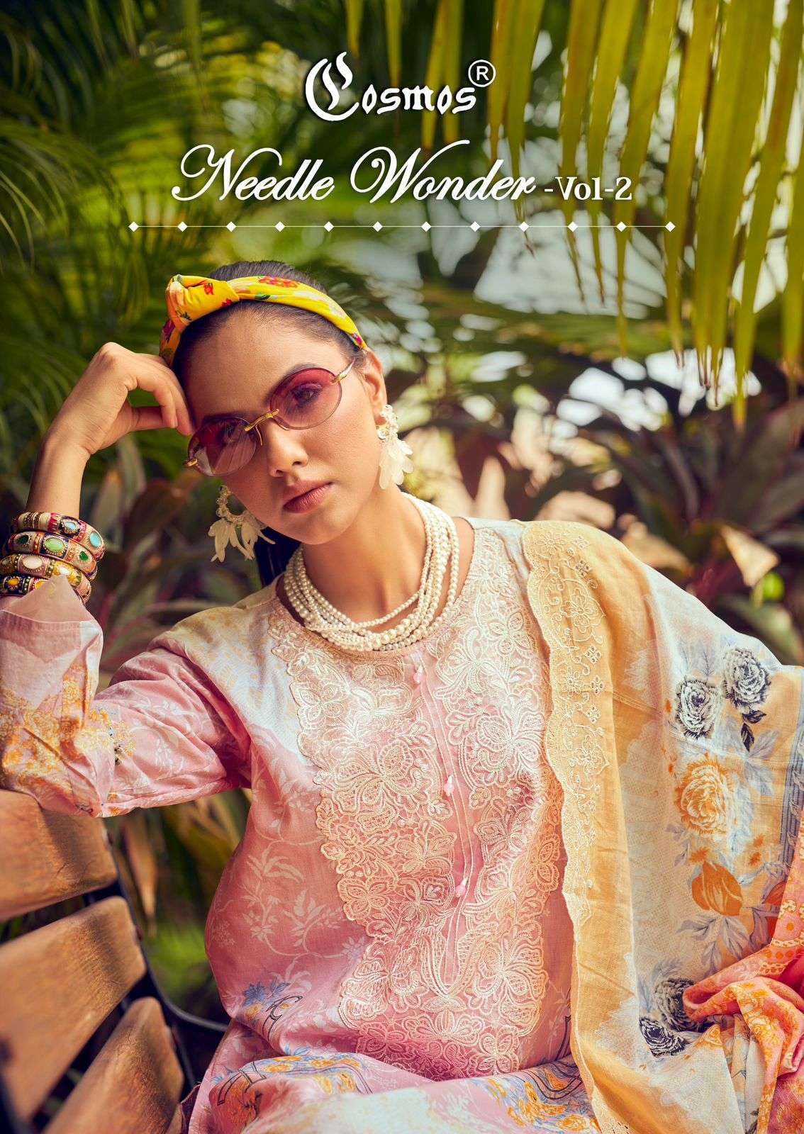needle wonder vol-2 by cosmos 201-208 series latest designer party wear salwar kameez online surat