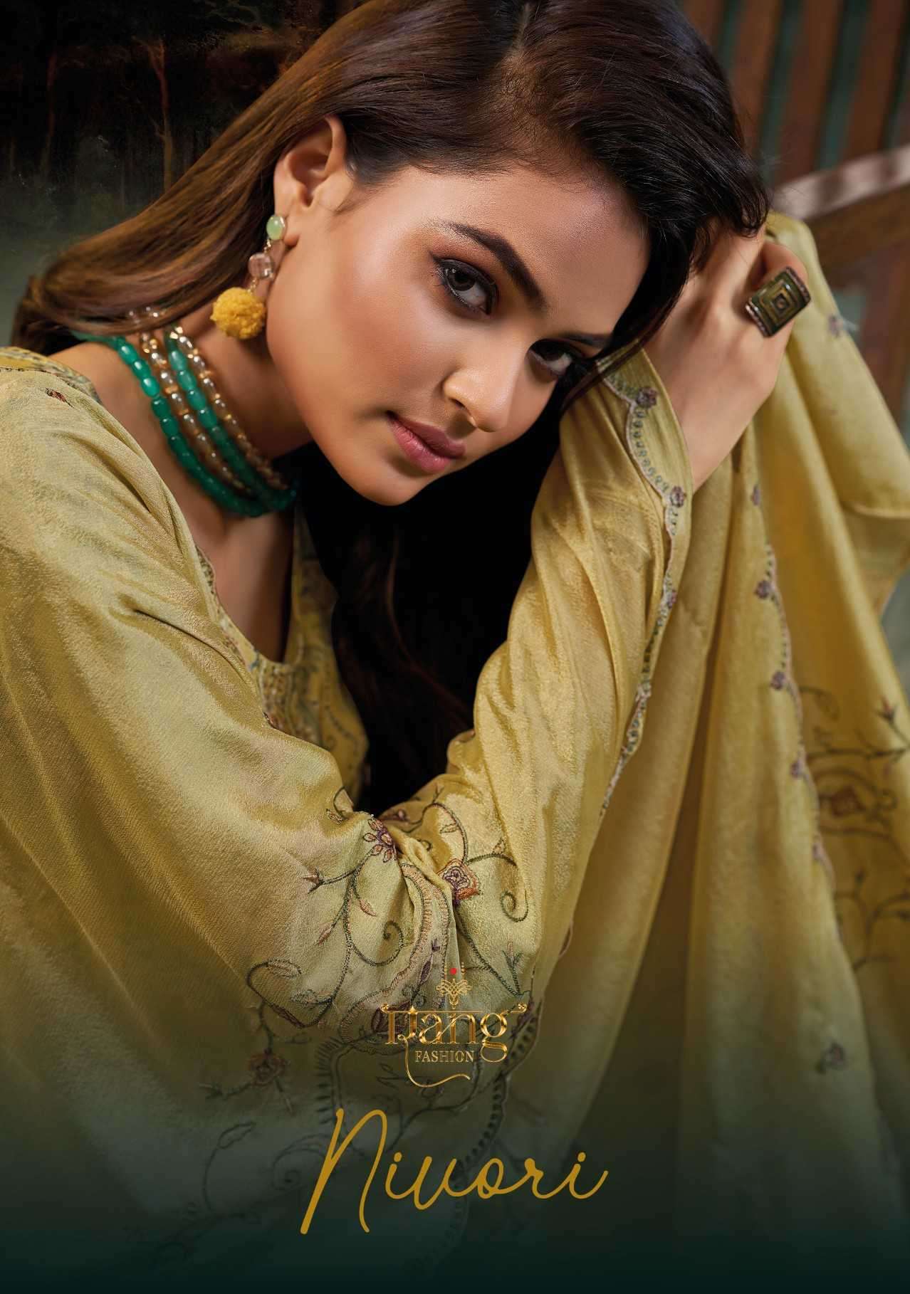 nivori by rang fashion 1001-1003 series digital printed fancy viscose muslin suits wholesaler surat