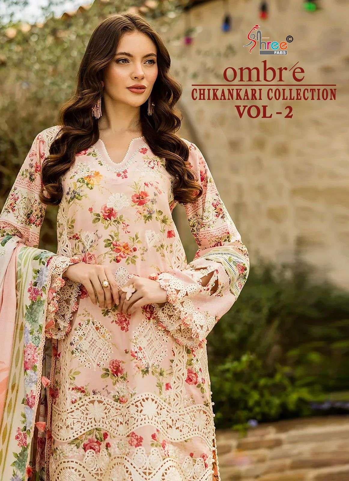 ombre chikankari collection vol 2 by shree fabs latest designer heavy embroidered pakistani wear collection surat