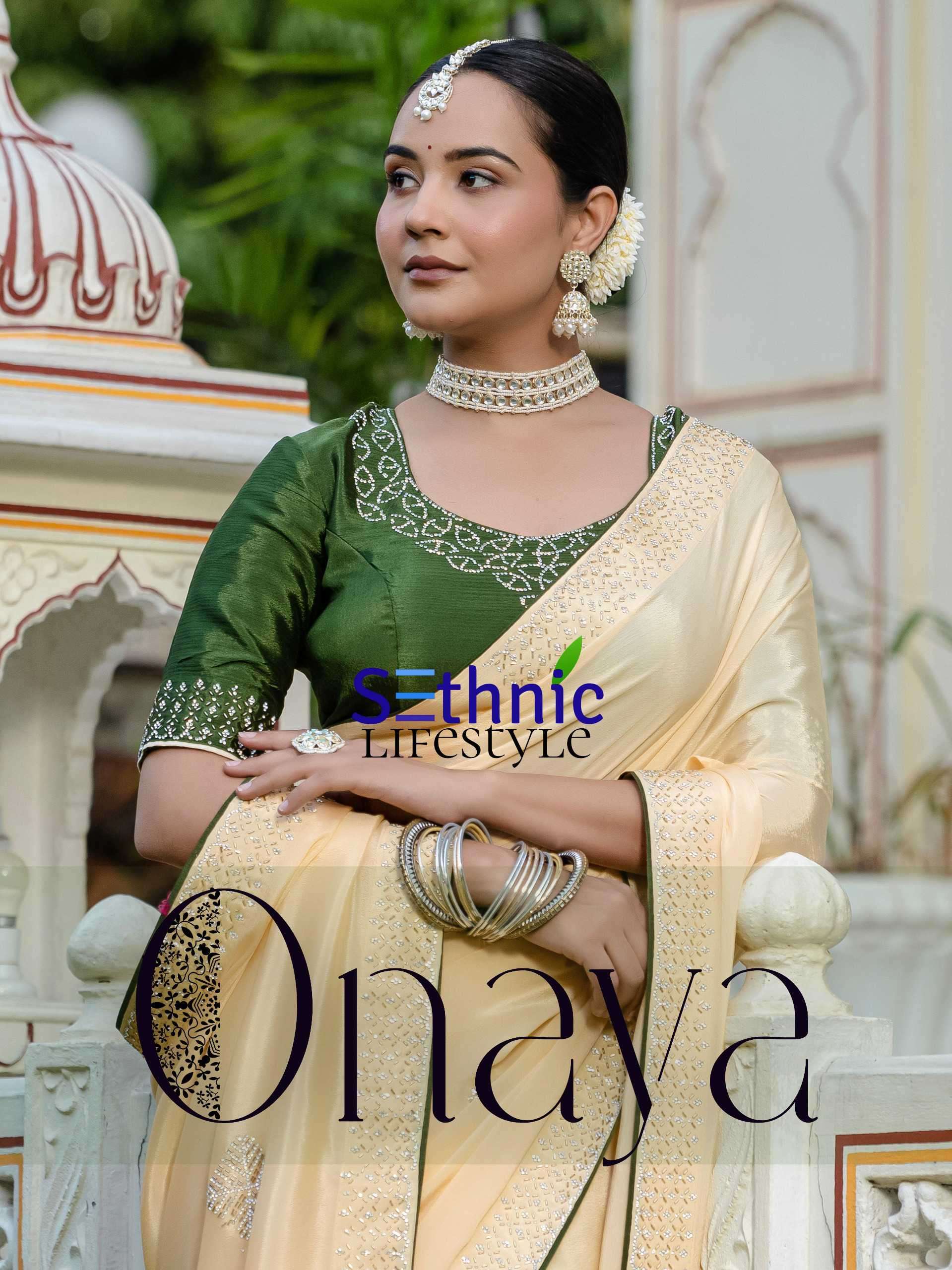 onaya by sethnic lifestyle best designer stylish saree for party wear buy online surat