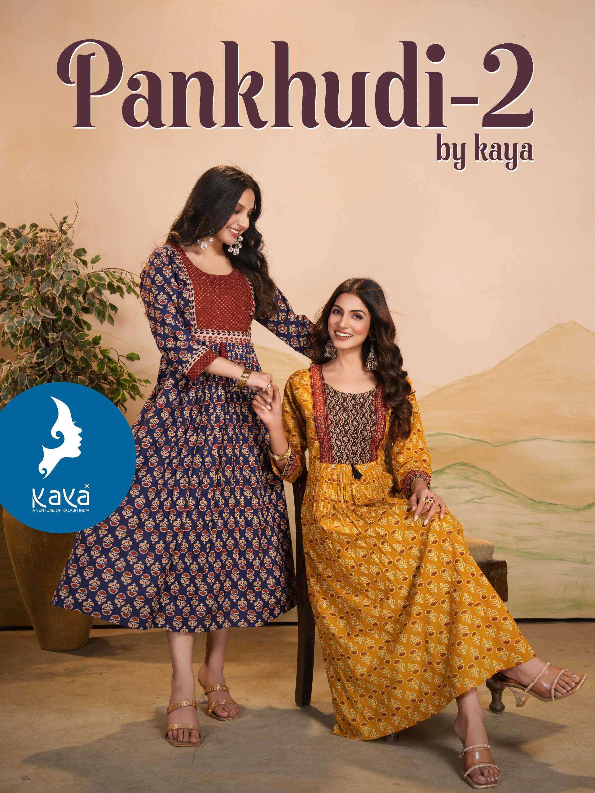 pankhudi vol-2 by kaya latest readymade kurti for summer wear buy online surat