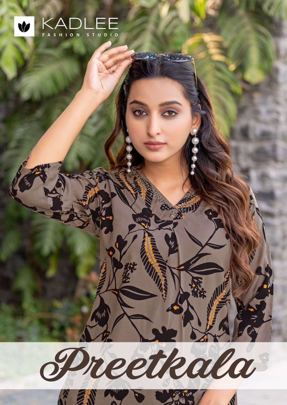 preetkala  by kadlee 2001-2006 series fancy hand worked latest designer casual wear salwar kameez online surat