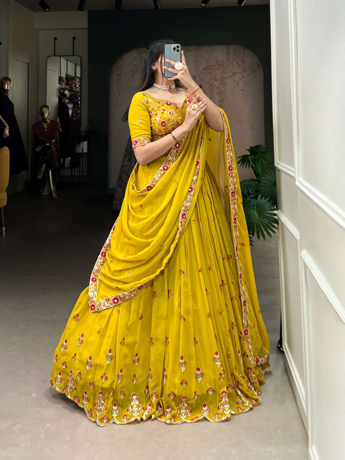   pritisha by lnb latest designer wedding haldi function wear lehenga buy online surat