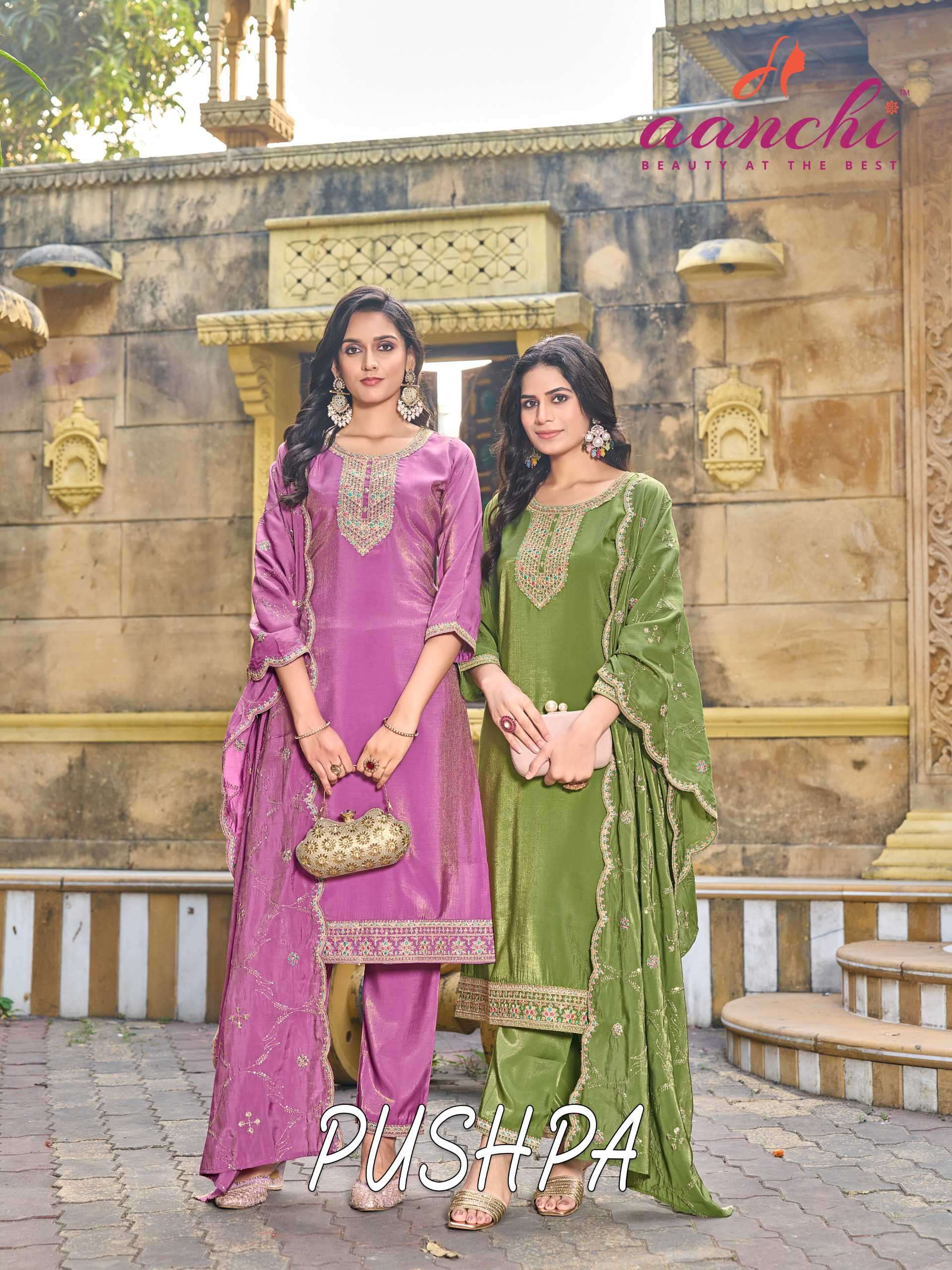pushpa by aanchi exclusive designer festival wear readymade salwar kameez online surat
