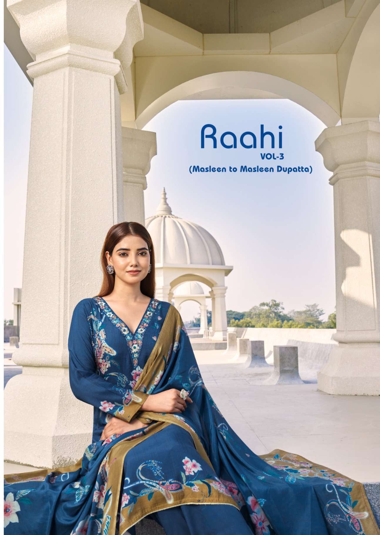 raahi vol-3 by rupali fashion ready to embroidered party wear unstitch salwar kameez online surat