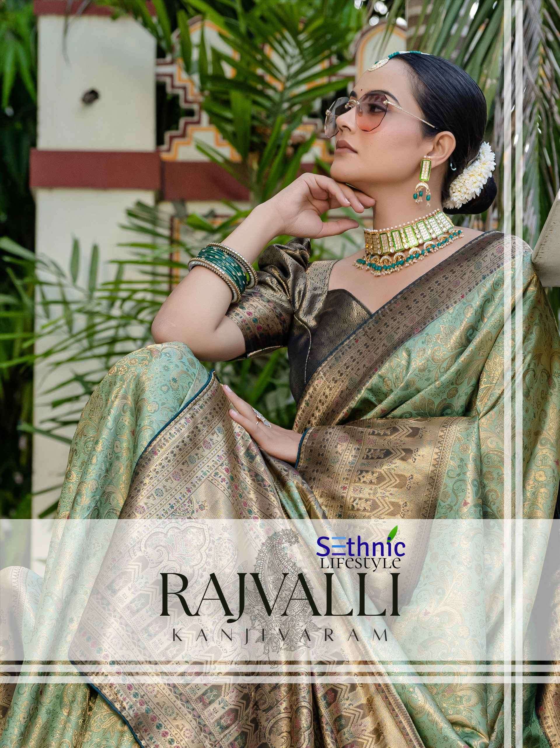 rajvalli by sethnic lifestyle 76001-76002 series new best designer special function wear saree best online price surat