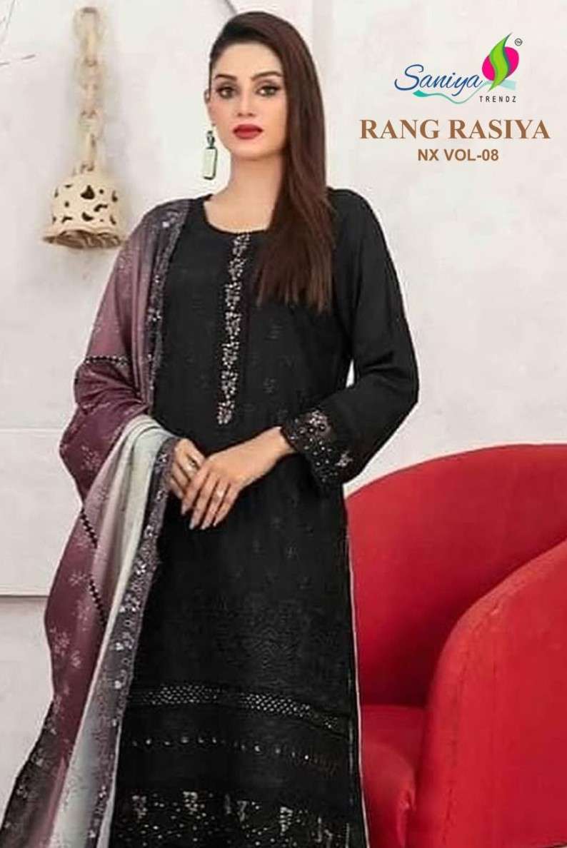  rangrasiya chikankari vol-8 by saniya colors designer cotton salwar kameez for summer wear buy online dealer surat